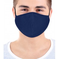 Adult Cloth Face Mask, Non Medical 100% Cotton Masks, Washable & Reusable, Unisex One Size with Adjustable Ear Loops & Nose Clip